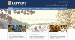 Desktop Screenshot of leppertmortuary.com